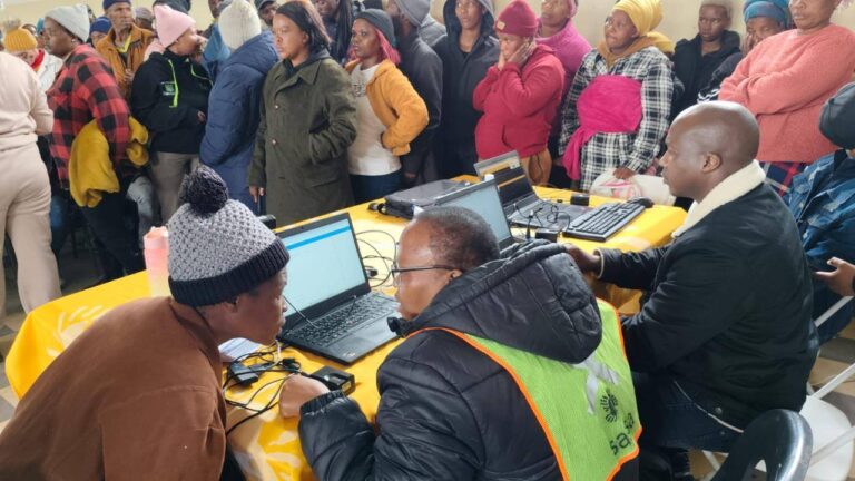 No SASSA Grant in May Without Office Visits, SASSA officials verifying beneficiaries through biometric identity verification