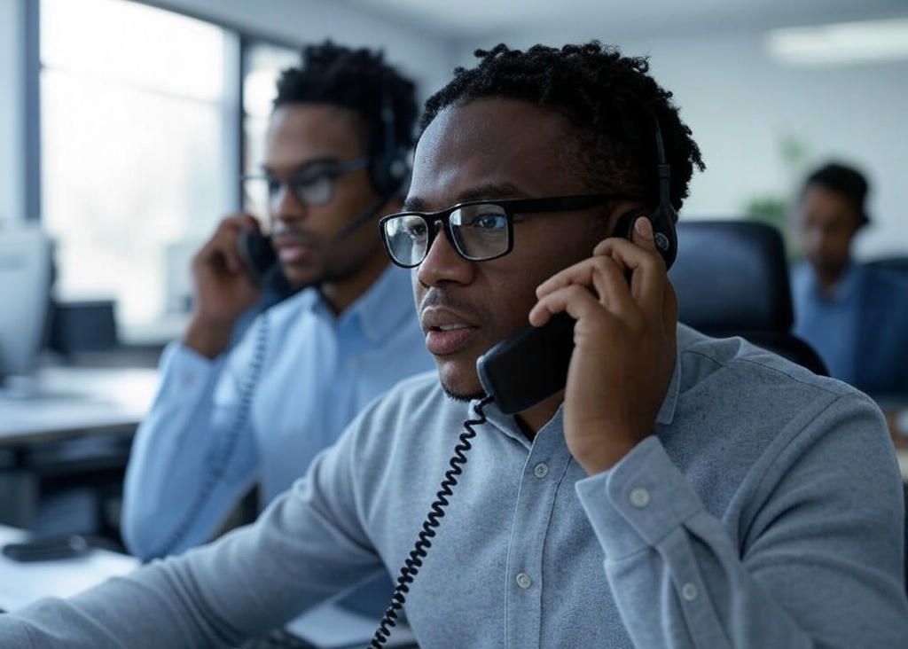 Rising Complaints About SASSA Call Centre Delays, SASSA helpline agent assisting beneficiary over the phone