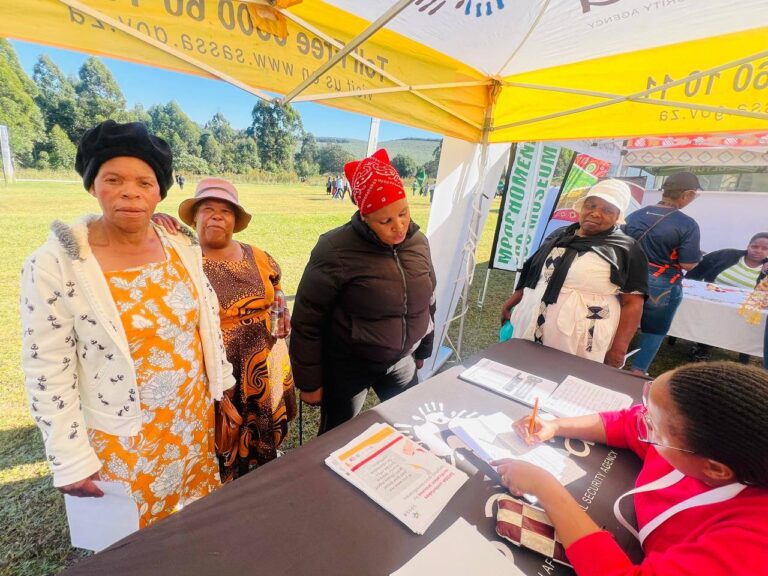 SASSA beneficiaries at a mobile help desk submit appeal applications for declined grants for July 2025, How To Appeal Your SASSA R370 Grant For July 2025