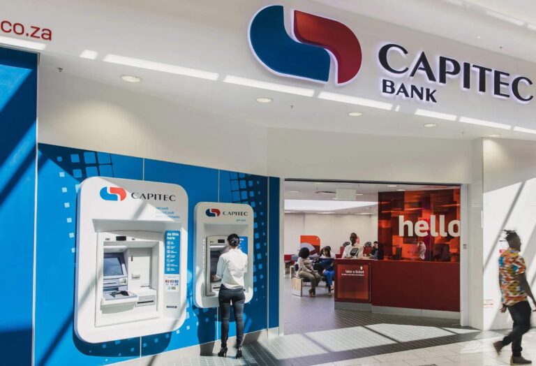 SASSA beneficiaries withdraw grant payout cash at Capitec Bank, one of South Africa’s famous banks, SASSA July 2025 Grant Payment Update Your Banking Details to Avoid Delays