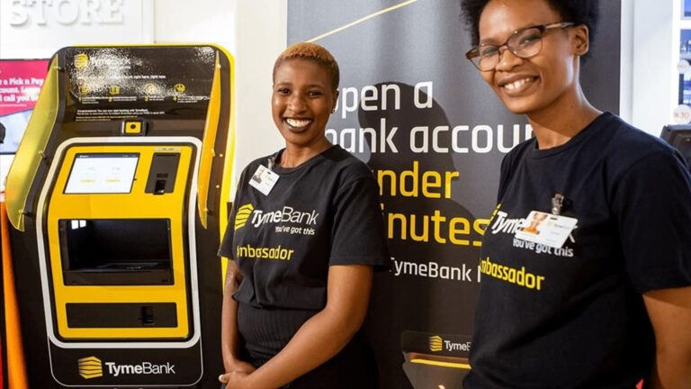 TymeBank, one of South Africa’s well-known banks, installing a new ATM machine for SASSA grant payouts, SASSA June 2025 Grant Payment: Update Your Banking Details to Avoid Delays