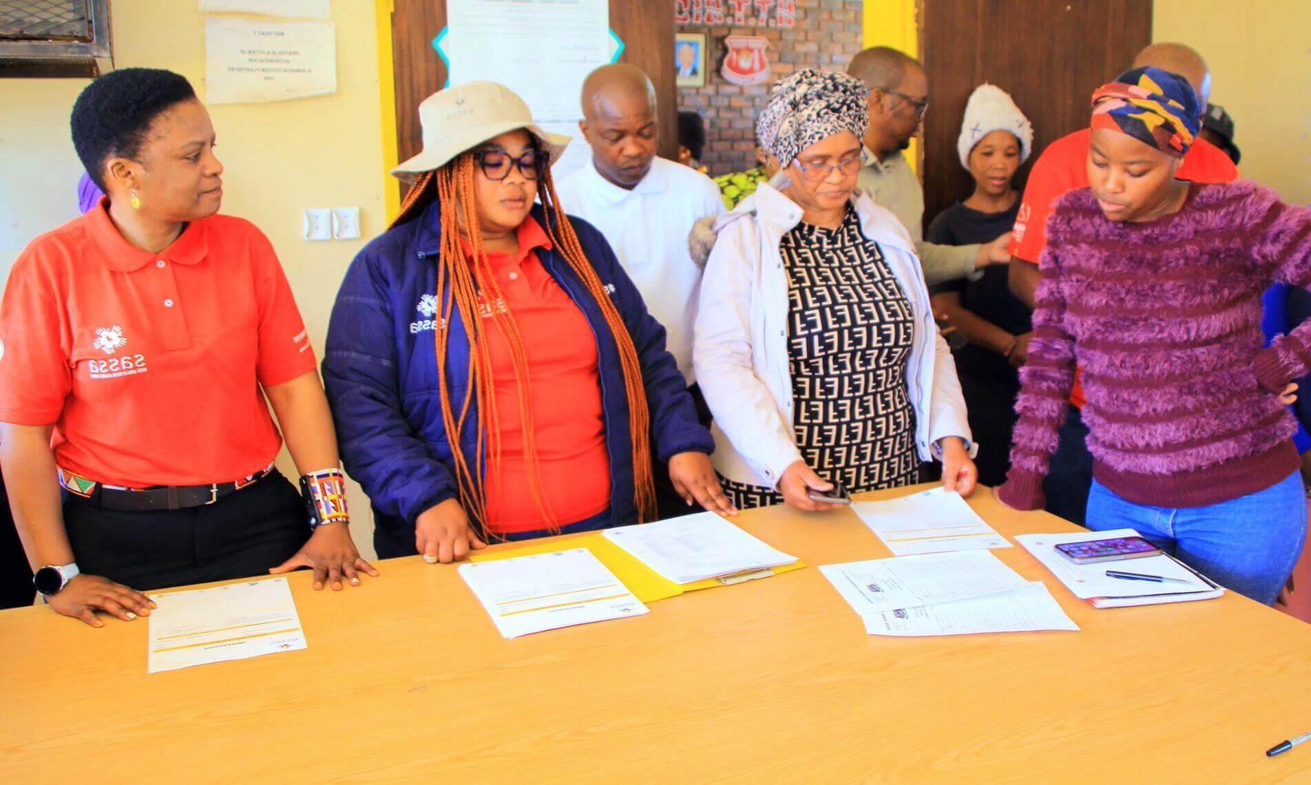 SASSA Regional Office Johannesburg staff assisting beneficiaries as SASSA SRD R370 Grant Applications Now Open for September